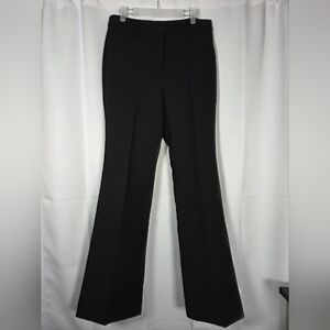 Talbots Black Flared Dress Pants Women's Size 8 Flat Front